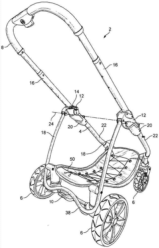 兒童手推車框架組件的制作方法與工藝