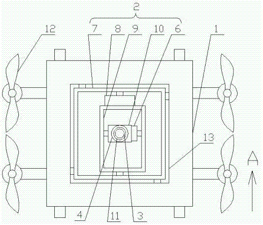 一種VR拍攝無人機用的增穩云臺的制作方法與工藝
