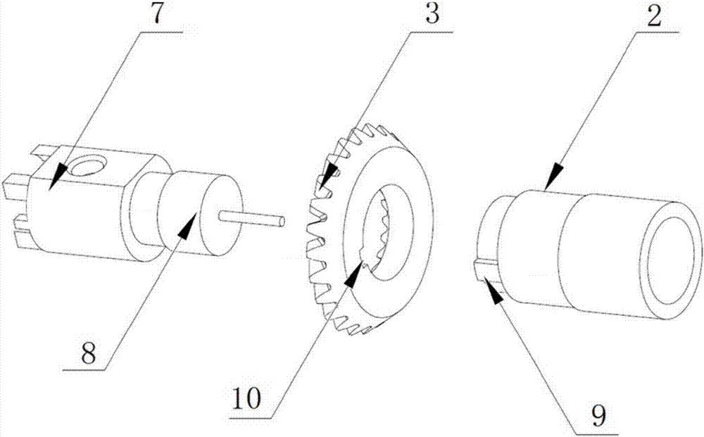 带齿轮传动的F头传动装置的制作方法