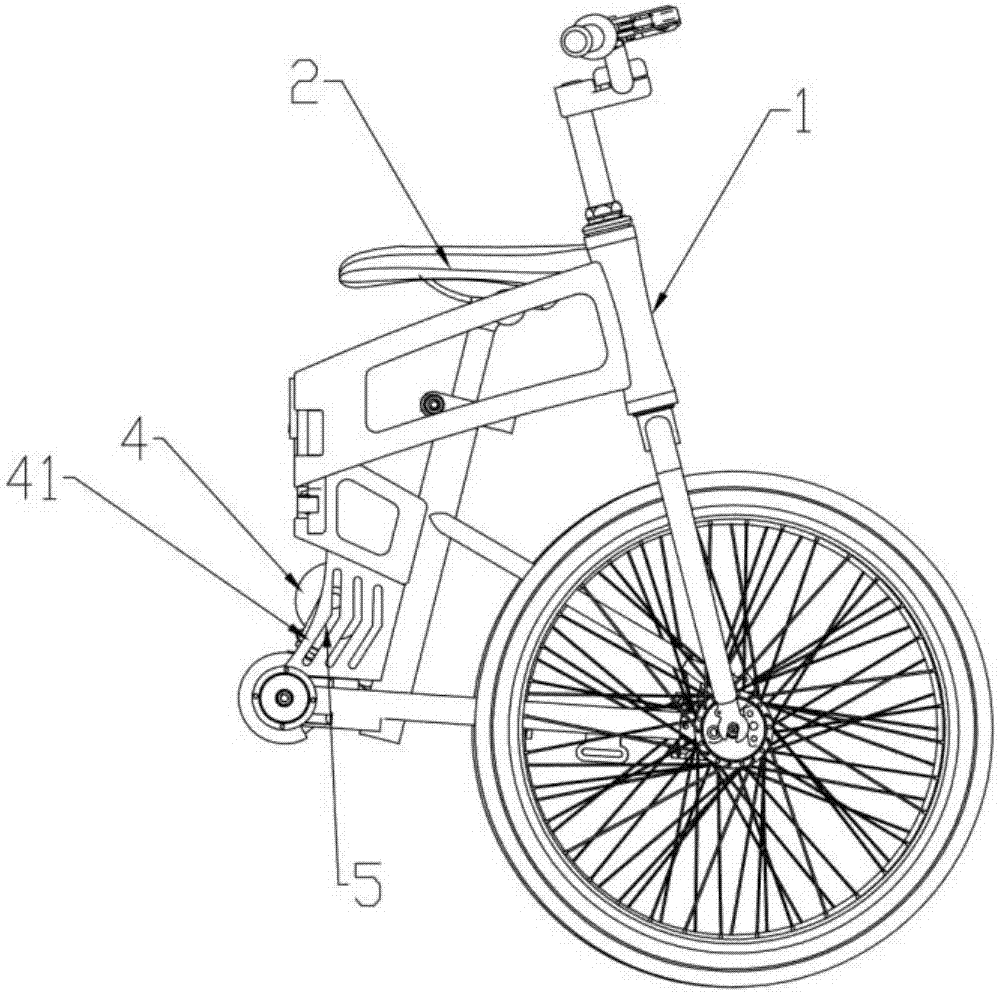 一种具有小轮的折叠自行车的制作方法与工艺
