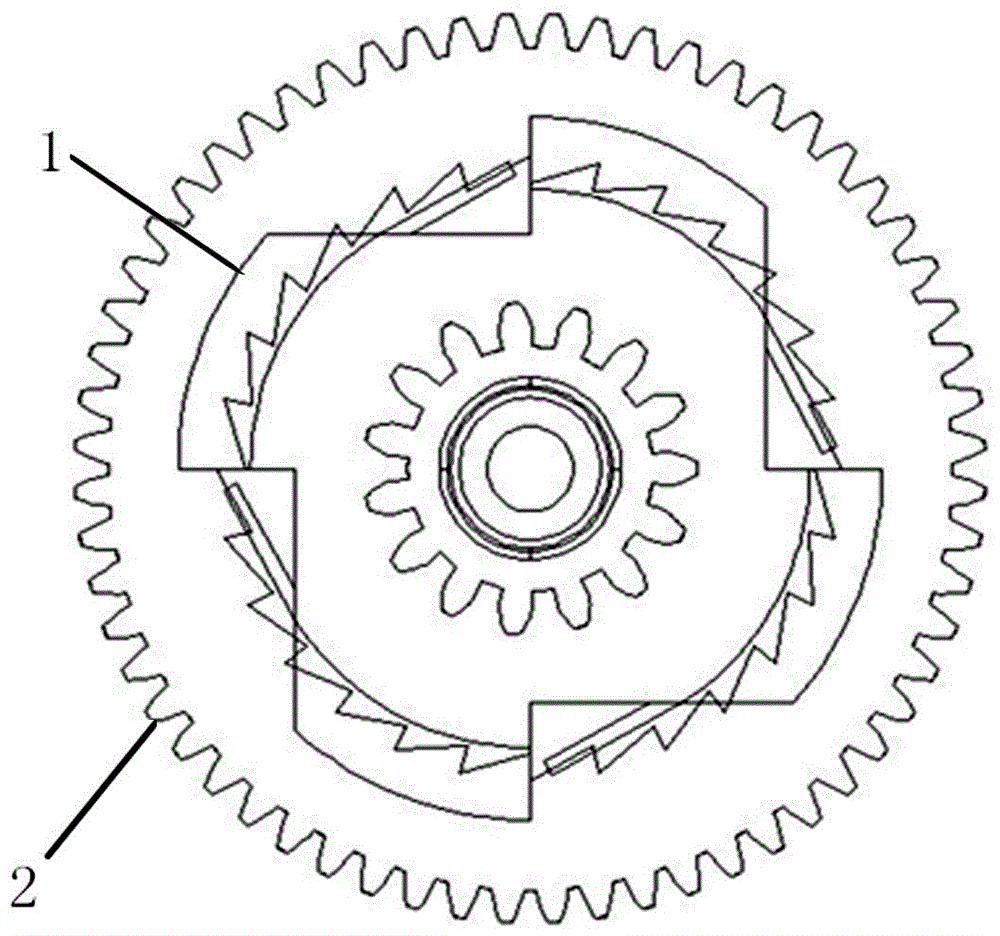 石英钟机芯单向旋转式分轮管与分轮片组合的制作方法与工艺