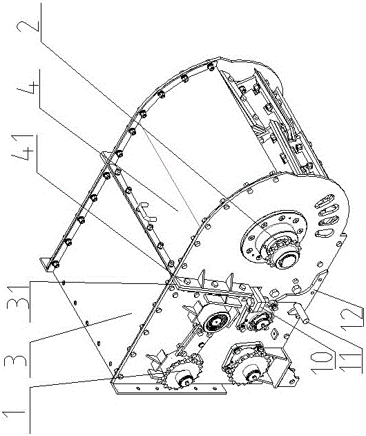 切碎喂入分体装置的制作方法