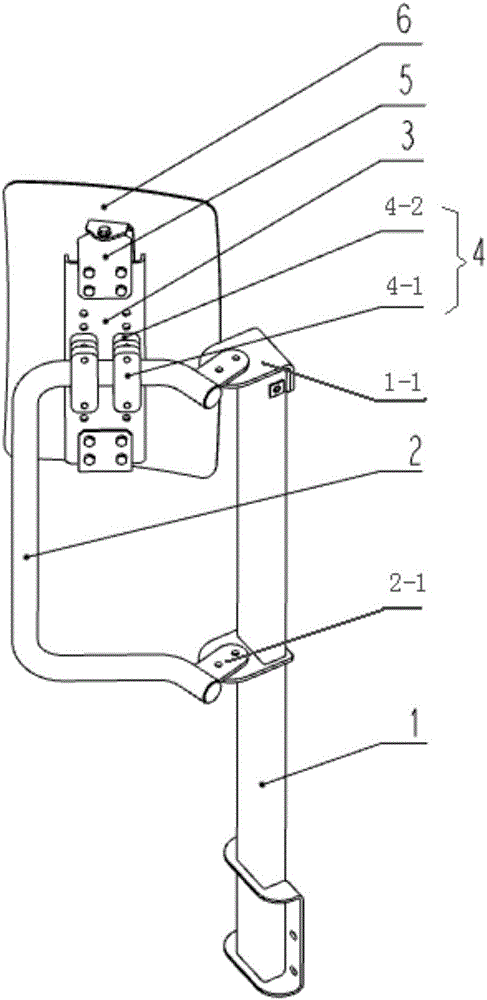 一種礦用自卸車的后視鏡支架的制作方法與工藝