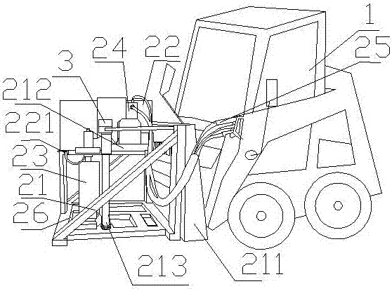 鉆孔取芯機(jī)及安裝有鉆孔取芯機(jī)的滑移裝載機(jī)的制作方法與工藝