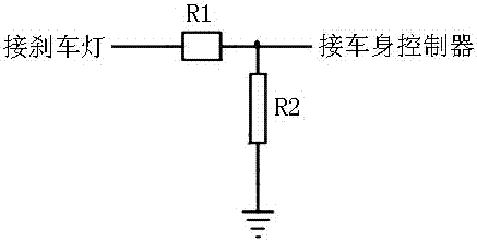 剎車燈失效報警控制裝置的制作方法