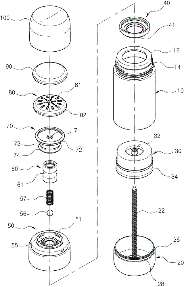 具有拉伸部件的液体内容物容器的制作方法与工艺