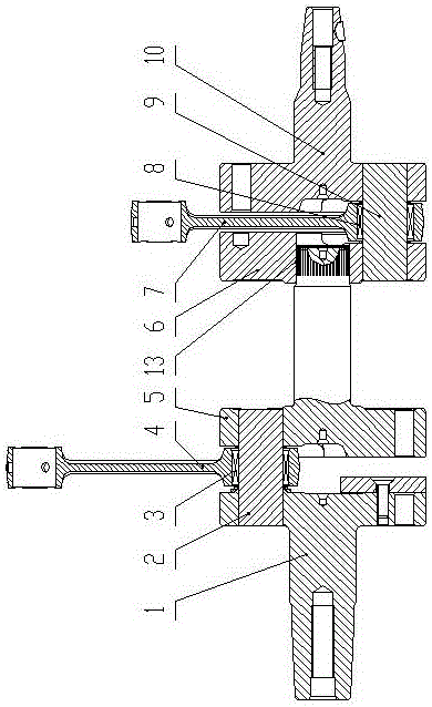 雙缸發(fā)動(dòng)機(jī)用曲軸連桿總成的制作方法與工藝