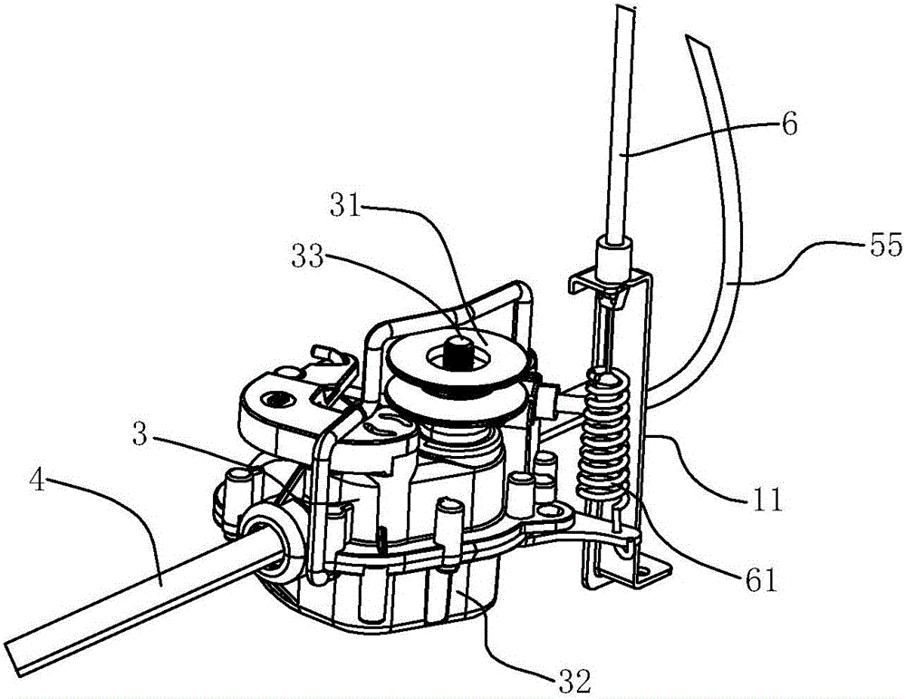 一種割草機(jī)的無(wú)極調(diào)速控制機(jī)構(gòu)的制作方法與工藝