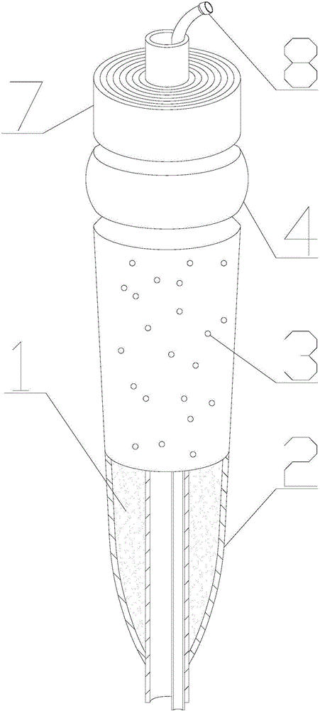 带固定带的贯通伤口封堵装置的制作方法