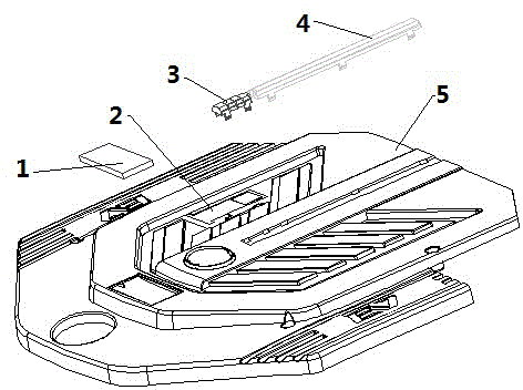 一种带液晶显示的电动汽车用前舱装饰板的制作方法与工艺