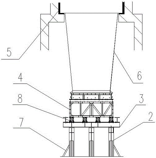 一种圆形堆取料机用地面基础装置的制作方法