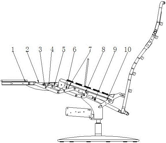 一種活動(dòng)座椅機(jī)械伸展裝置及其活動(dòng)座椅的制作方法