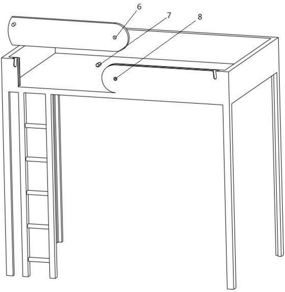 一种上床下桌式组合床的制作方法与工艺