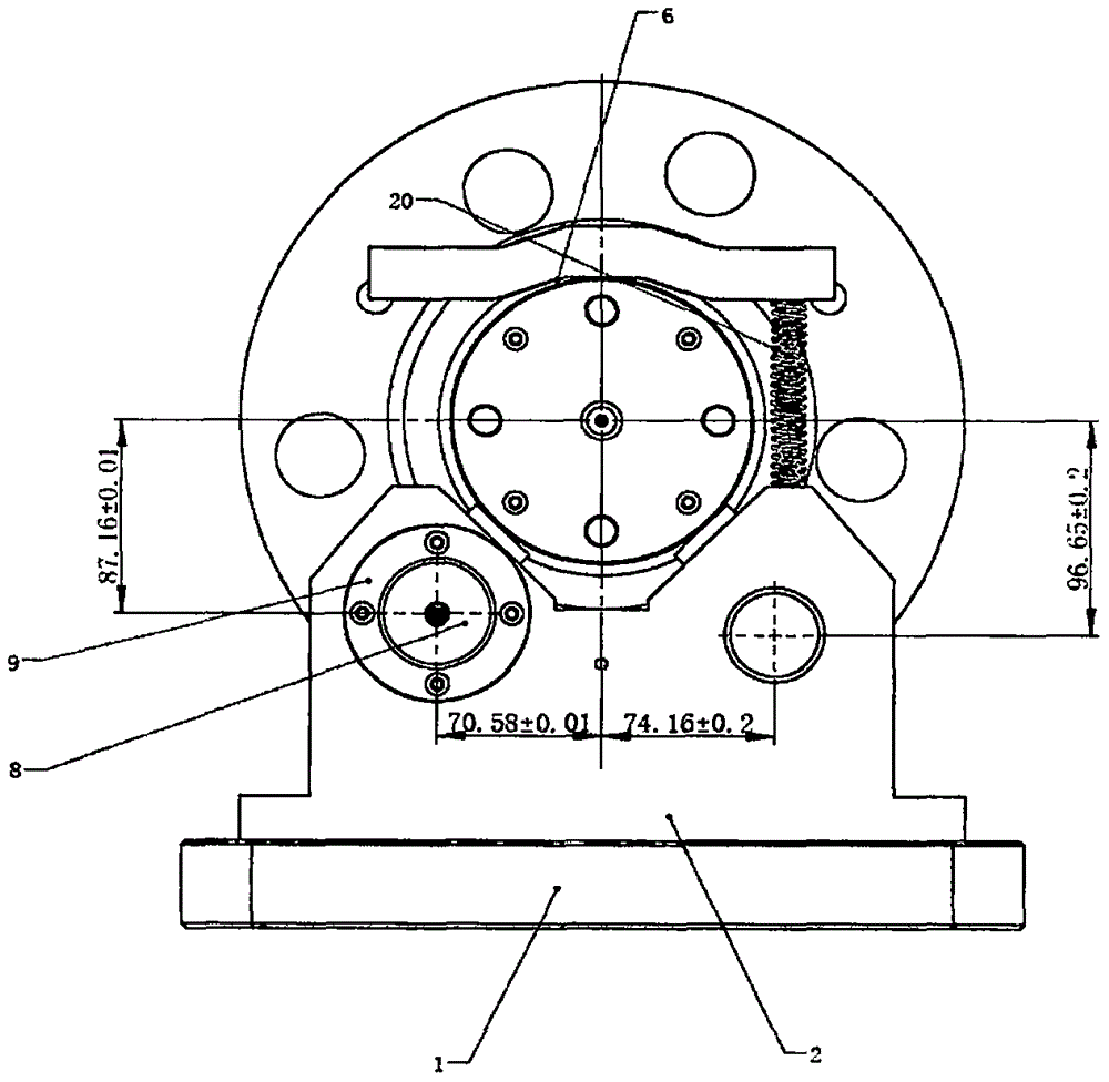 一種高精度行星排框架的機(jī)械加工基準(zhǔn)轉(zhuǎn)換裝置的制作方法