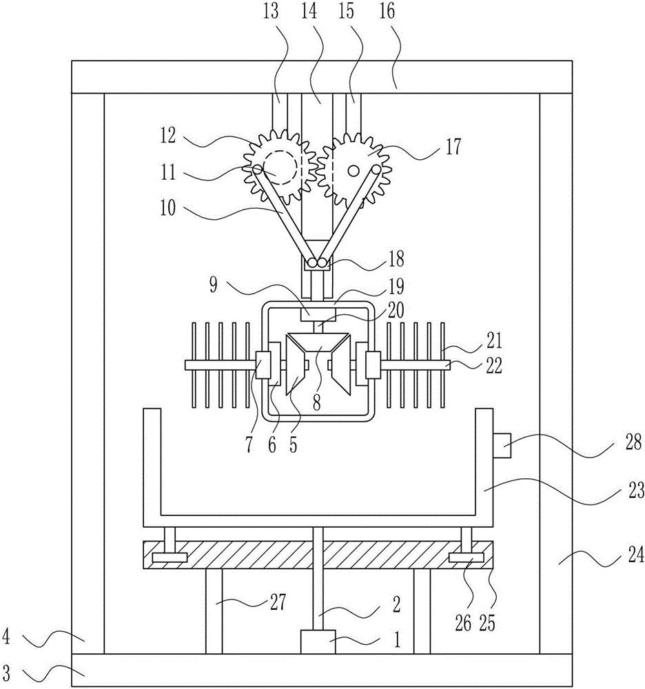 一种肥料高效混料装置的制作方法