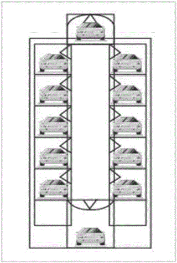 垂直升降密集型立體車庫布置方法與流程