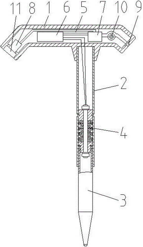 一种可发电的登山杖的制作方法与工艺