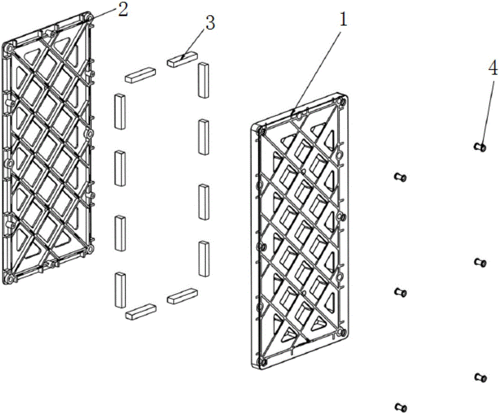 矩形网格磁性积木的制作方法与工艺