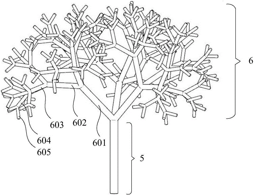 具有仿生分形树状结构的光生反应器、应用及培养方法与流程