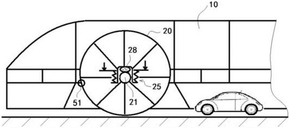 巴铁车身与车轮的联接结构的制作方法与工艺