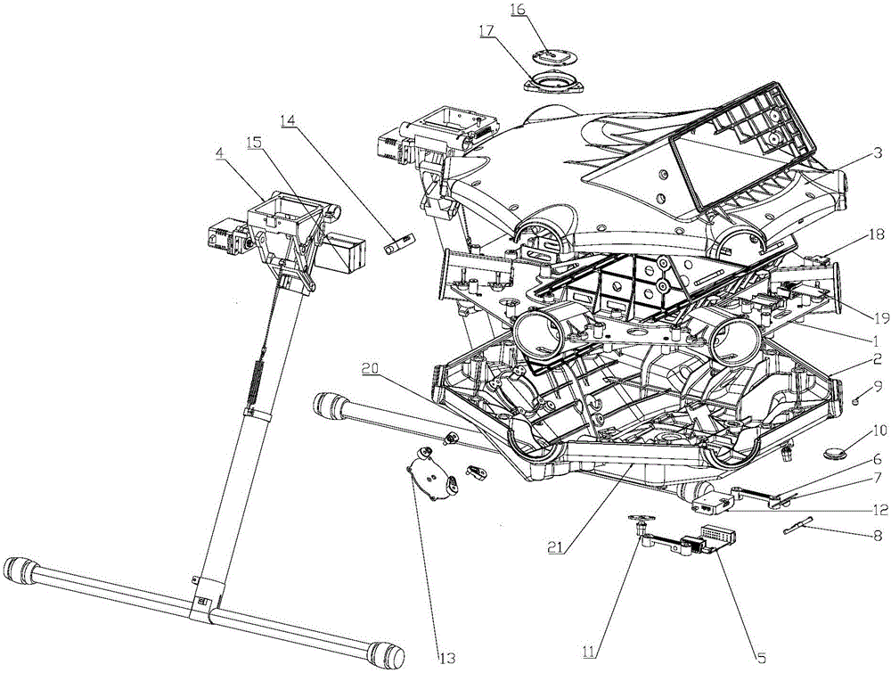 无人机内部结构示意图图片