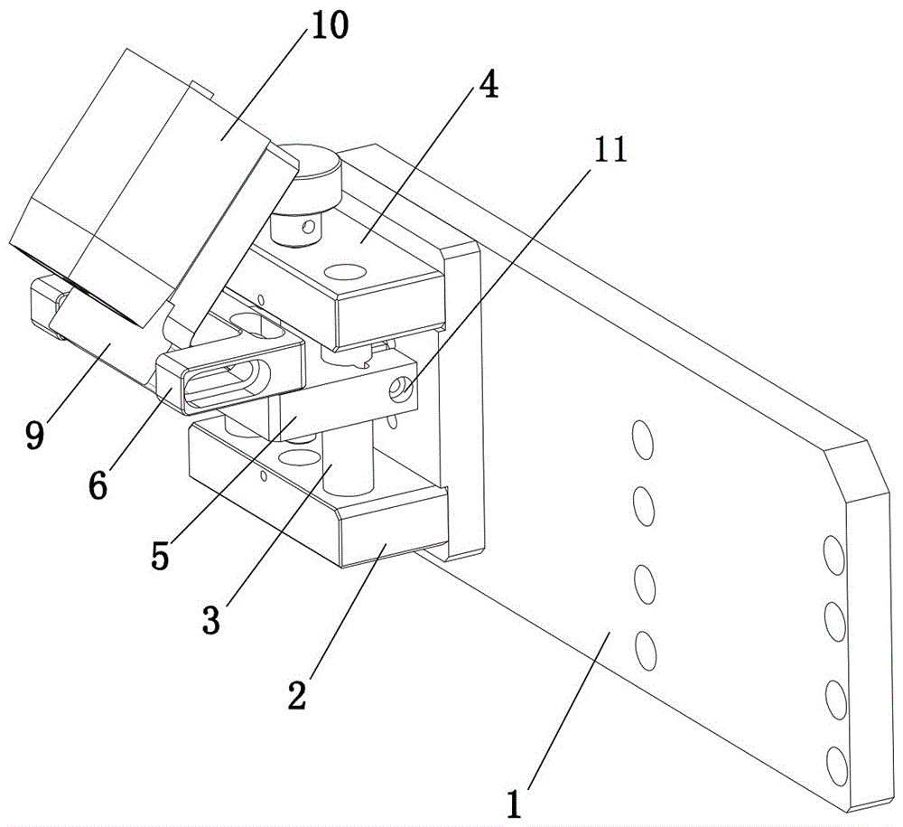 一种斜装式CCD扫描摄像头安装支架的制作方法与工艺