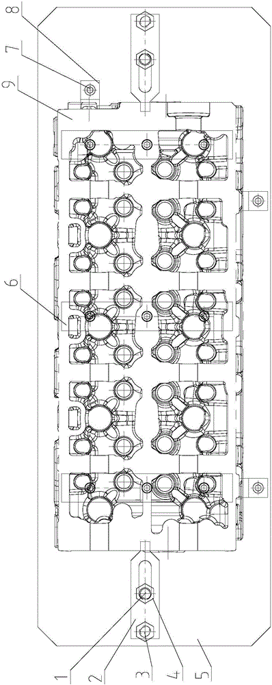 汽车发动机缸盖底面粗铣夹具的制作方法与工艺