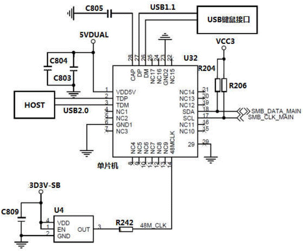 usb接口电路板原理图图片
