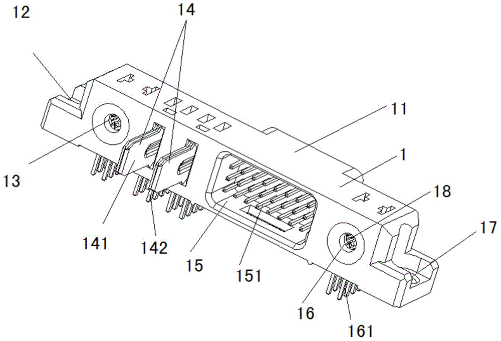 一種D-SUB電源混裝連接器的制作方法與工藝