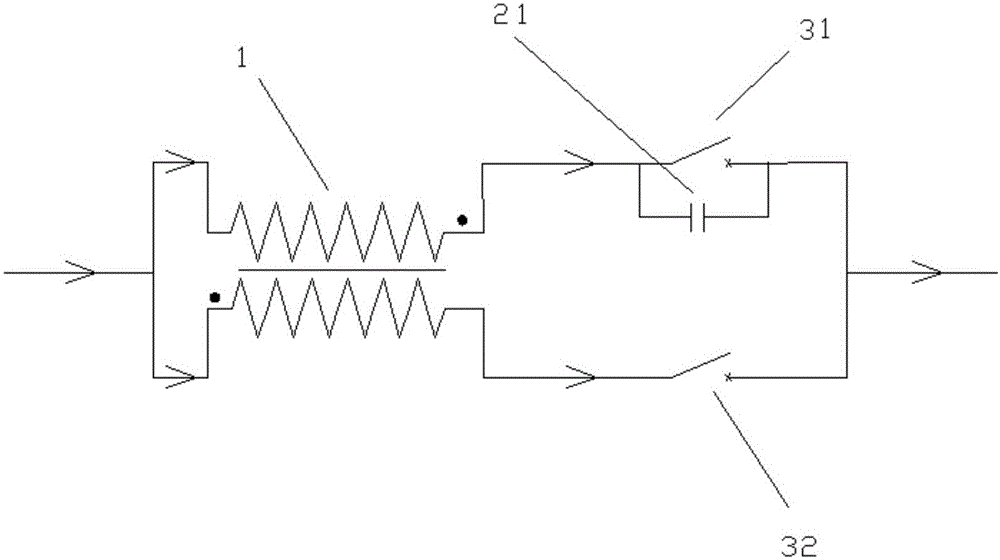 一种基于并联开关装置开断短路电流的电路结构的制作方法