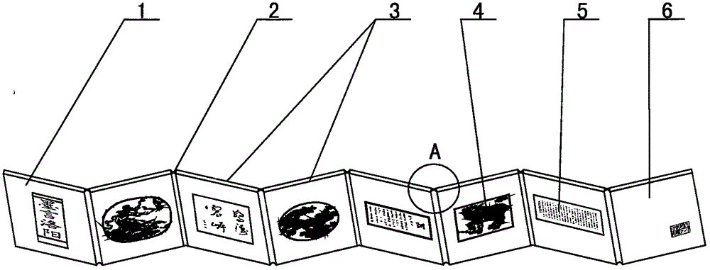 一種書畫冊頁的版面連接結(jié)構(gòu)的制作方法與工藝
