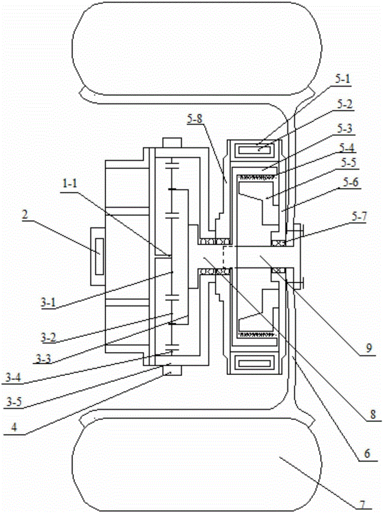 輪轂電機(jī)電動汽車制動系統(tǒng)的制作方法與工藝