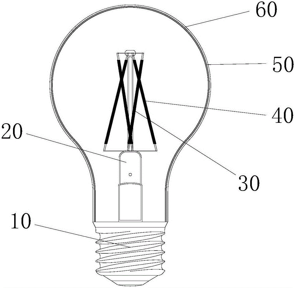 LED灯丝光源、LED灯丝球泡灯及其制作方法与流程