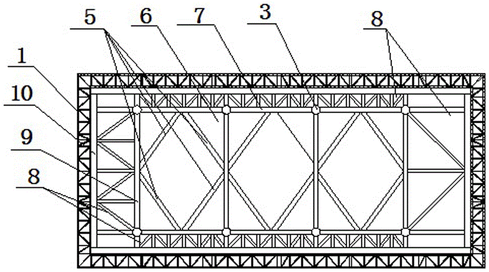 一種雙層組合桁架加固式鋼圍堰的制作方法與工藝