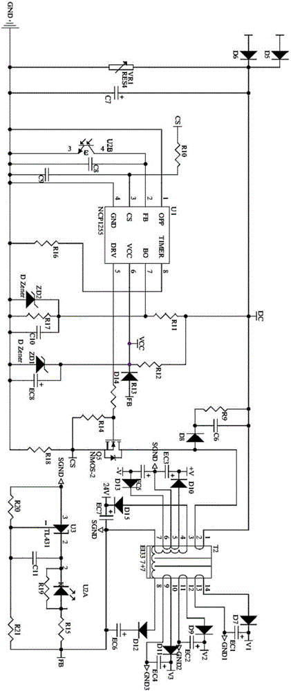 一種采用雙路輸入的風(fēng)機控制器及其供電方法與流程