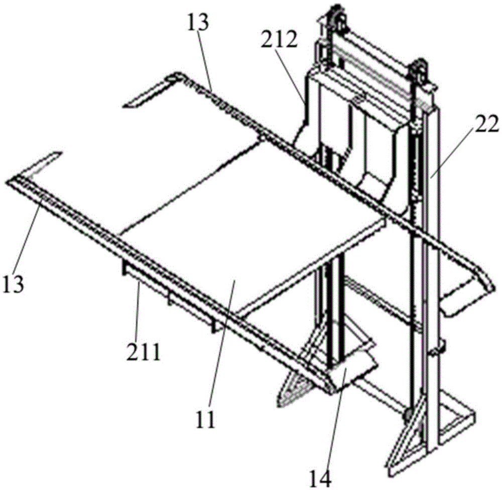 一种立体车库的垂直升降载车装置的制作方法