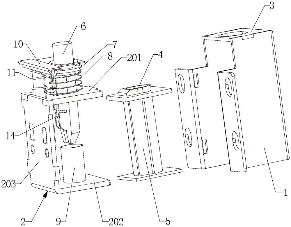 一種保險(xiǎn)箱用電磁開(kāi)關(guān)機(jī)構(gòu)的制作方法與工藝