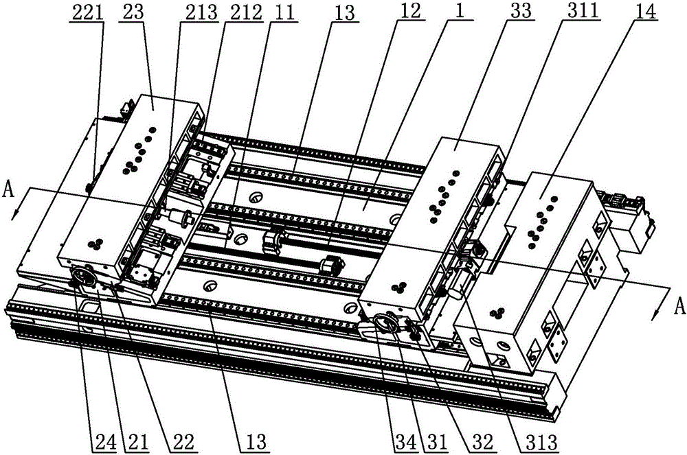 一種注塑機(jī)合模機(jī)構(gòu)裝配用模板調(diào)整機(jī)構(gòu)的制作方法與工藝