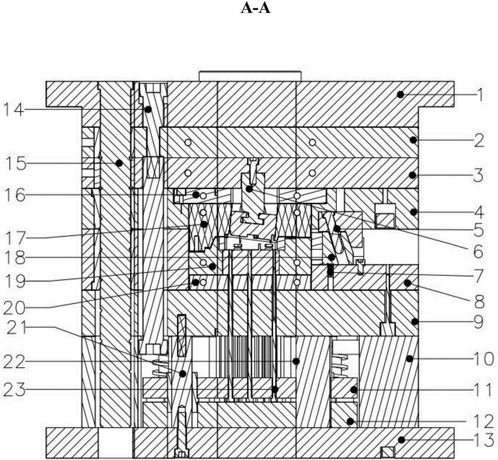 一種汽車方向盤多功能按鍵基座模具的制作方法與工藝