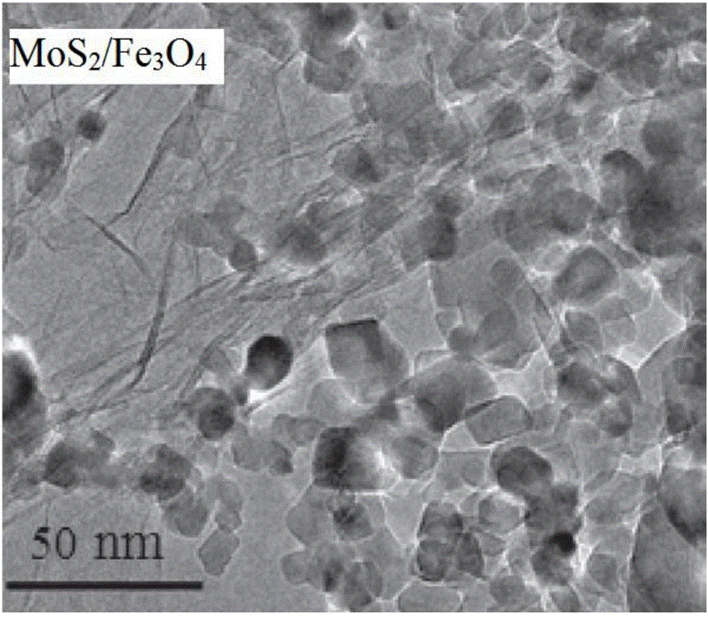 一种层状MoS2‑Fe3O4纳米复合材料的制备方法与流程