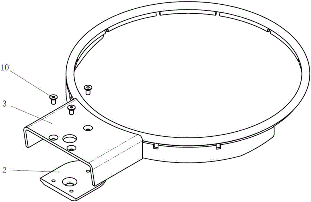 180°圆周位置可下拉回弹的篮圈结构的制作方法与工艺