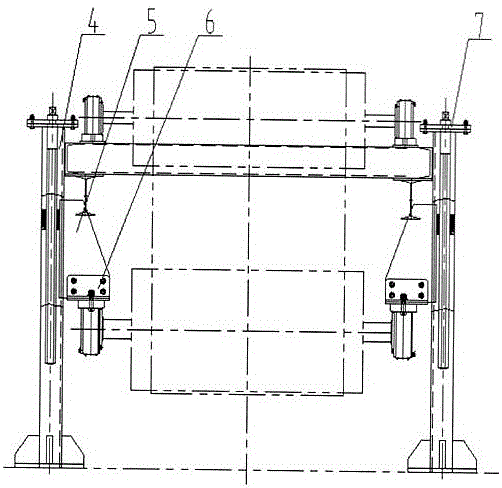 一种输送机上的垂直螺旋拉紧装置的制作方法