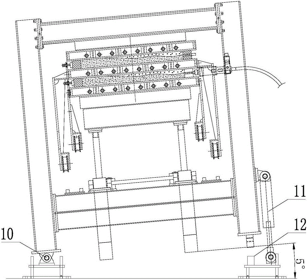 一種非連續(xù)PU主機(jī)傾斜機(jī)構(gòu)的制作方法與工藝