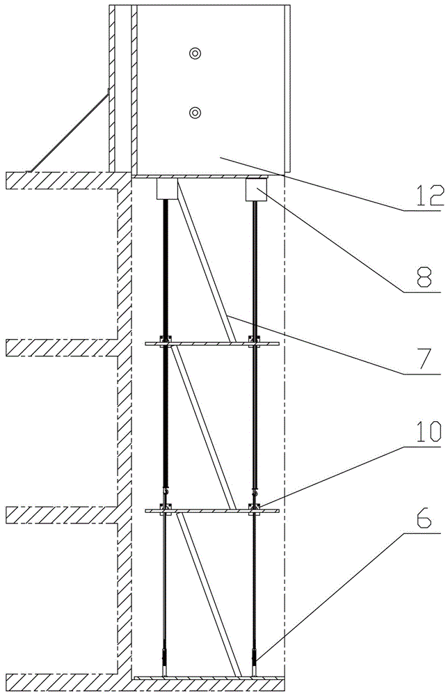 自升式电梯井剪力墙爬模操作平台的制作方法与工艺