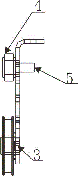 电梯门滑轮装置的制作方法