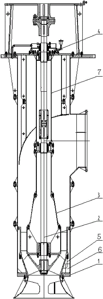 一种斜流泵防转装置结构的制作方法