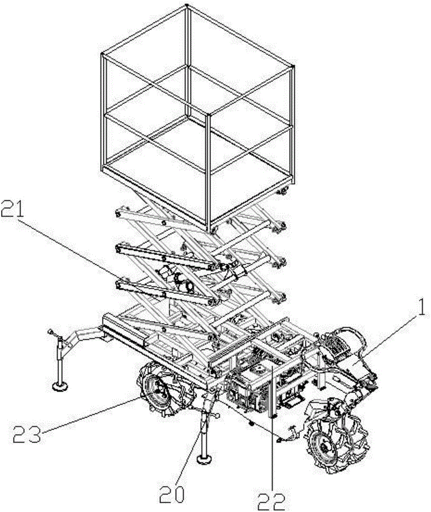 一种带机械升降装置的机动车的制作方法