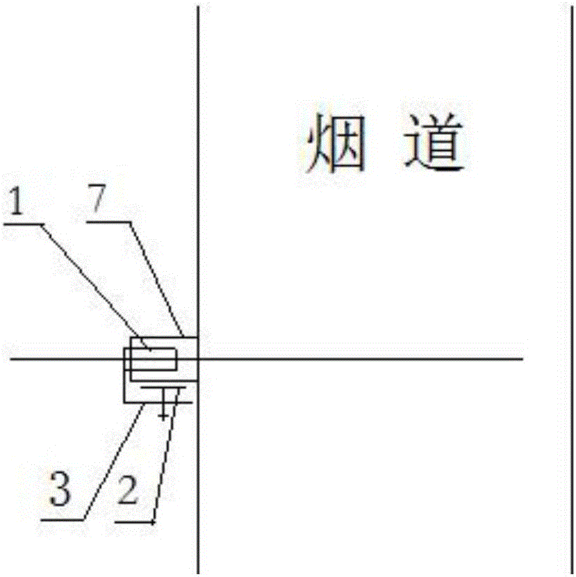 煙氣取樣槍水平固定裝置的制作方法