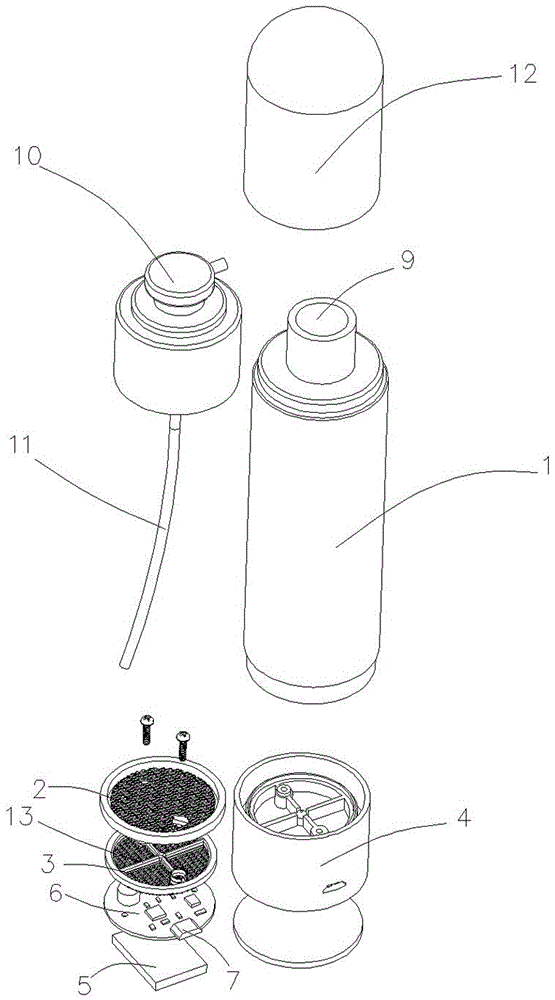 一種極化水生成及噴霧裝置的制作方法