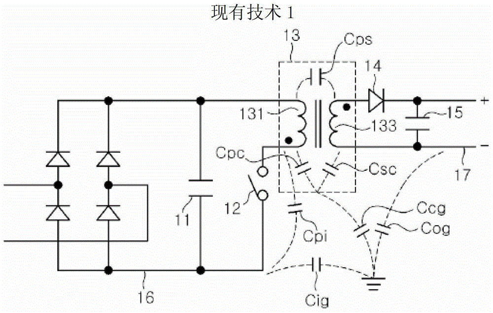 用于抵消電氣噪聲的磁能轉(zhuǎn)移元件和電源的制作方法與工藝